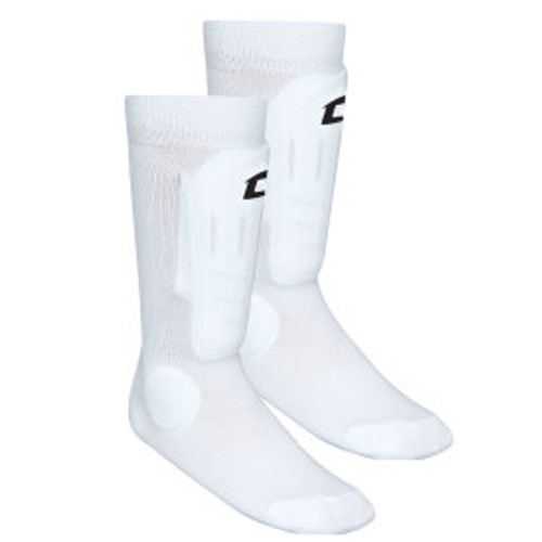 Vist Large View of Product Image Which is New Sock Style Shin Guard Wht