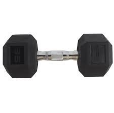 Vist Large View of Product Image Which is New 35 Lb Rubber/Chrome Hex