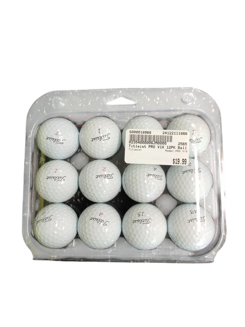 Vist Large View of Product Image Which is Used Titleist PRO V1X 12 Pack - Golf Balls