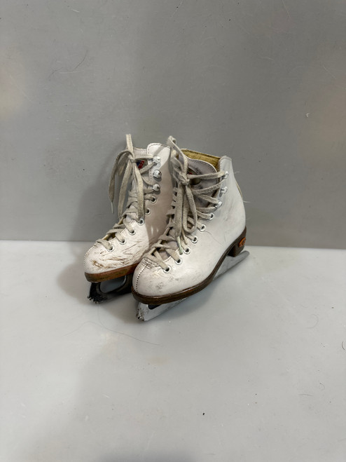 Vist Large View of Product Image Which is Used Riedell FSKT SZ 10 YTH Girls Figure Skate White Youth 10.0