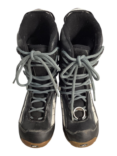 Vist Large View of Product Image Which is Used Morrow SLICK Boys Snowboard Boots Black Junior 03