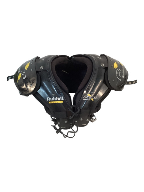 Used Riddell POWER FB Shoulder Pads Black XS 11709-S000062940