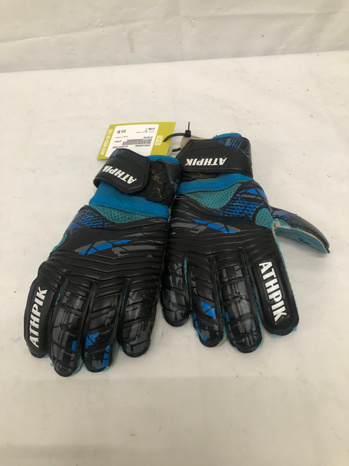 Vist Large View of Product Image Which is Used ATHPIK Soccer Goalie Gloves Royal Blue 7 11668-S000100956