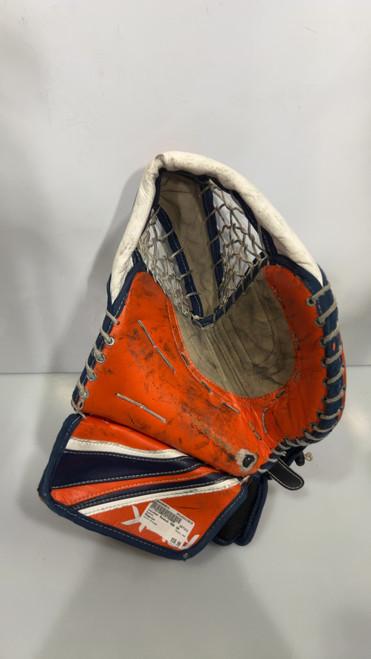 Vist Large View of Product Image Which is Used Reebok RBK Senior Goalie Catcher Orange