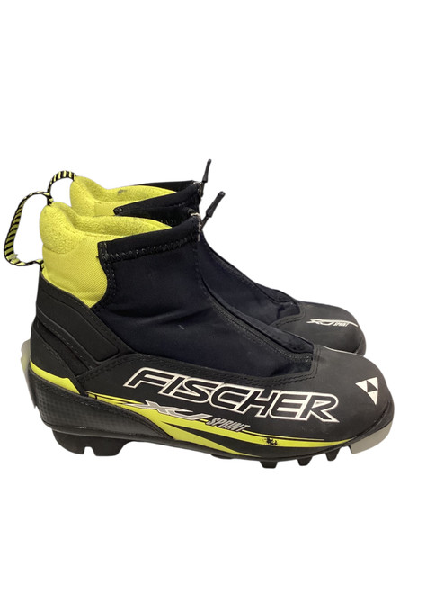 Vist Large View of Product Image Which is Used Fisher Boys NNN XC Ski Boots Black JR-03