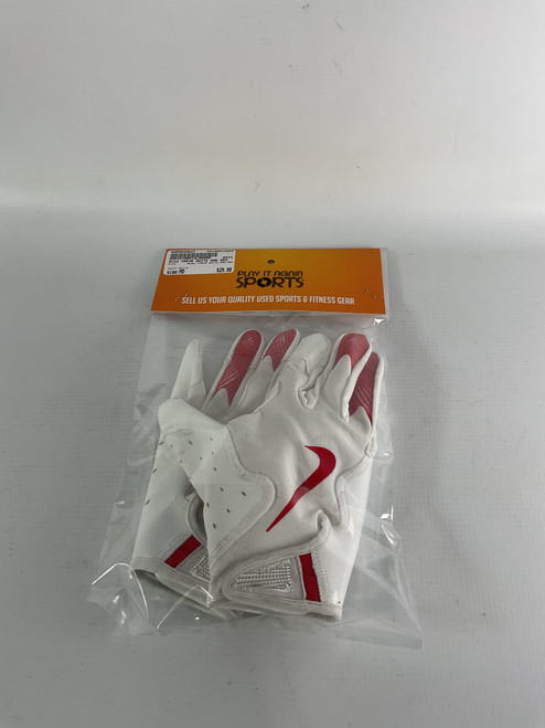 Used Nike VAPOR WHITE AND RED FB Gloves White MD 11834-S000029623