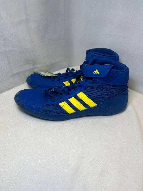 Vist Large View of Product Image Which is Used Adidas Wrestling Shoes Royal Blue Senior 11.5
