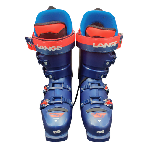 Vist Large View of Product Image Which is Used Lange RS WORLD CUP Mens Down Hill Ski Boot Navy Blue 275 MP 