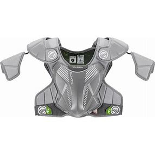 Maverik Men's MX Lacrosse Shoulder Pads, Medium, Grey
