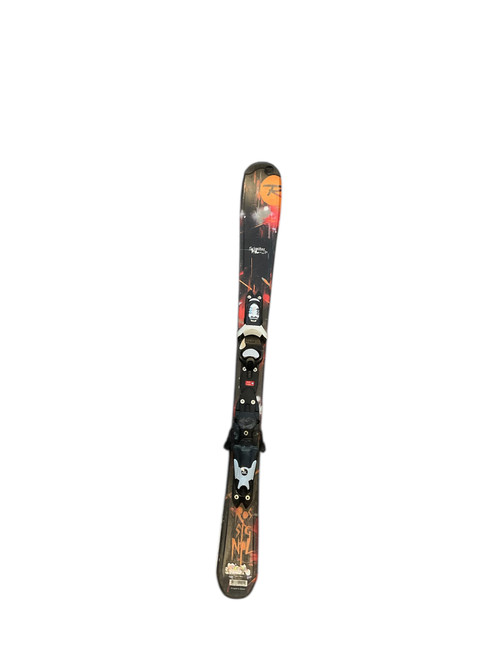 Vist Large View of Product Image Which is Used Rossignol SCIMITAR DH SKI Boys DH Ski/Binding Black 100 cm