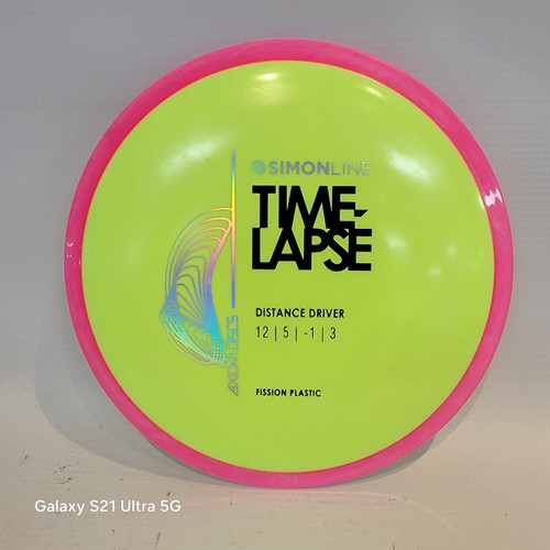 Vist Large View of Product Image Which is Used Axiom TIME LAPSE Disc Golf Driver Yellow