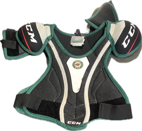Vist Large View of Product Image Which is Used CCM CCM JUNIORS LITTLE WILD SHOULDER PADS Junior Shoulder Pads LG