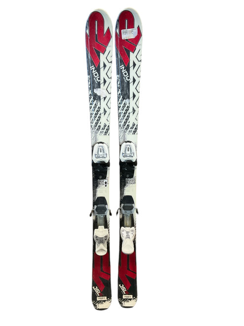 Vist Large View of Product Image Which is Used K2 INDY Boys DH Ski/Binding Red 124 cm