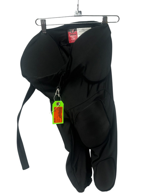 Vist Large View of Product Image Which is Used Alleson Youth Solo XL Integrated Football Pants Black