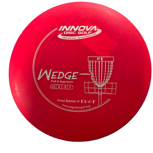 Vist Large View of Product Image Which is Used Innova DX WEDGE Disc Golf Mid Range Pink 11794-S000252177