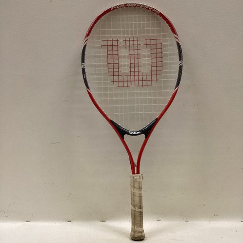 Vist Large View of Product Image Which is Used Wilson RAC SZ 23 Junior Tennis Racquet Red 23"
