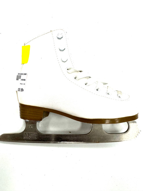 Vist Large View of Product Image Which is Used DB Girls Figure Skate White Youth 13.0