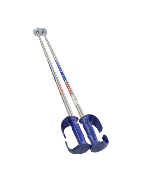 Used REFLEX SKI POLES Mens DH Ski Pole Silver 130 cm / 52 in 11708-S000173990