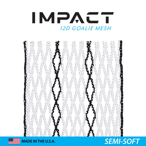 Vist Large View of Product Image Which is ECD Impact 12D Goalie Mesh Black Striker #103521