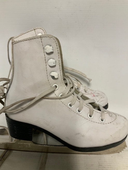 Vist Large View of Product Image Which is Used American Athletic WHITE Girls Figure Skate White Youth 13.0