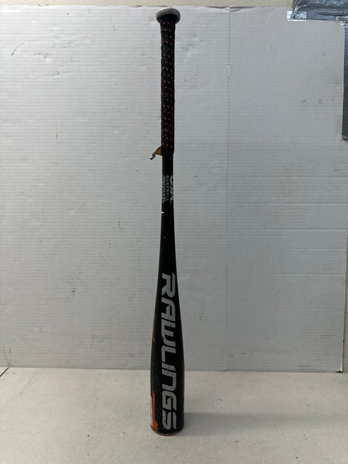 Vist Large View of Product Image Which is Used Rawlings US8P11 BB/SB USA 2 5/8 Bat Black And Orange 30"