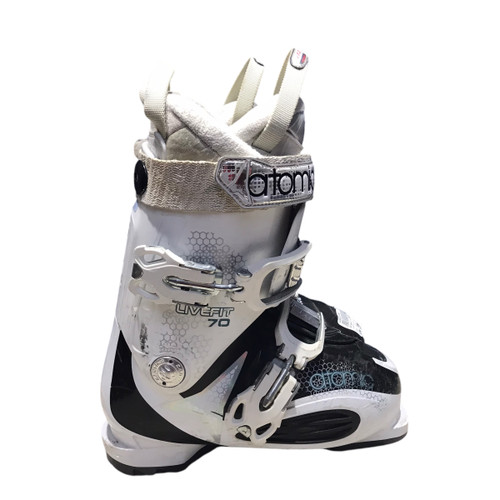 Used Atomic LIVEFIT 70 Womens DH Ski Boot White 235 MP - J05.5 - W06.5 11812-S000151086