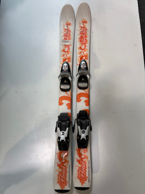 Vist Large View of Product Image Which is Used Head NICE ONE Girls DH Ski/Binding Orange 100 cm