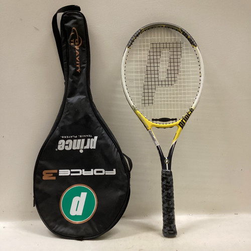 Vist Large View of Product Image Which is Used Prince FORCE 3 Adult Tennis Racquet Yellow Unknown 11725-S000479136