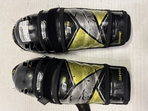 Vist Large View of Product Image Which is Used Bauer 3S Intermediate Shin Guards Black 11" 11860-S000284238