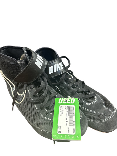 Vist Large View of Product Image Which is Used Nike Wrestling Shoes Black Senior 7.5 11906-S000166499