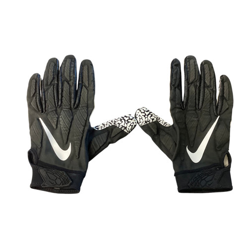 Used Nike FOOTBALL GLOVES FB Gloves Black And White XL 11760-S000069542