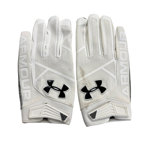 Used Under Armour Football Gloves White 3X 11406-S000102627
