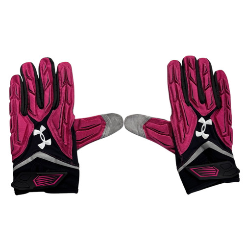 Vist Large View of Product Image Which is Used Under Armour Football Gloves Pink 3X 11406-S000102629