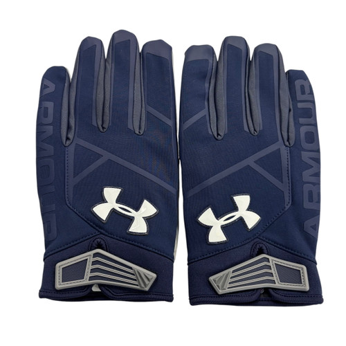 Used Under Armour Football Gloves Navy Blue 4X 11406-S000102632