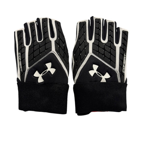 Used Under Armour COMBAT HF Football Gloves Black XL 11406-S000102636