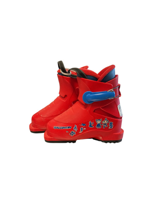 Vist Large View of Product Image Which is Used Salomon DH SKI BOOT Boys DH Ski Boot Red 150 MP - Y08