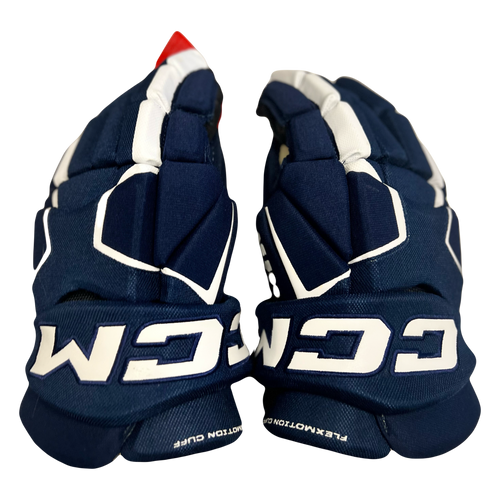 Used CCM TACKS 580 Senior Gloves Navy Blue 15" 11730-S000062008