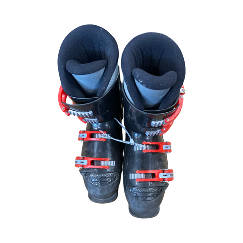 Vist Large View of Product Image Which is Used Nordica GPTJ SUPER Boys DH Ski Boot Black 245 MP - M06.5 - W07.5