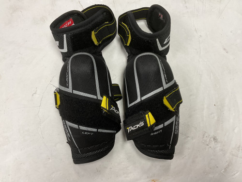 Used CCM TACKS 9550 Junior Elbow Pads Black And Yellow MD 11855-S000177814