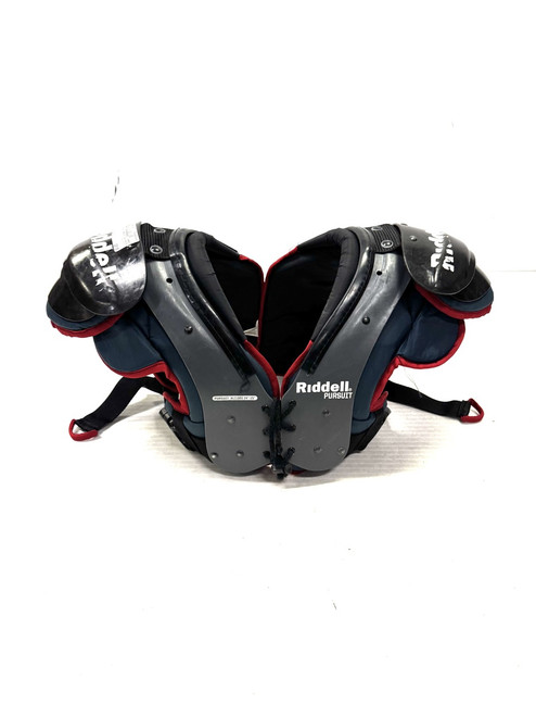Used Riddell PURSUIT FB Shoulder Pads Grey XL 11860-S000284364