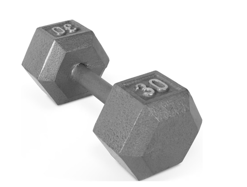 Vist Large View of Product Image Which is New 30LB CAST IRON DUMBBELL 