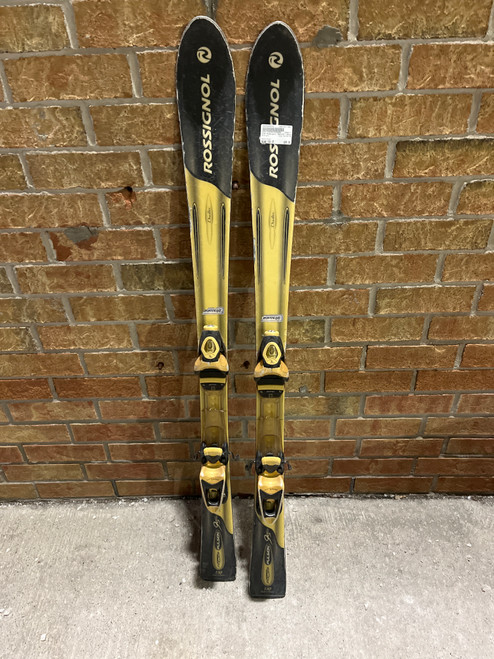 Vist Large View of Product Image Which is Used Rossignol RACING 95 Boys DH Ski/Binding Black 130 cm