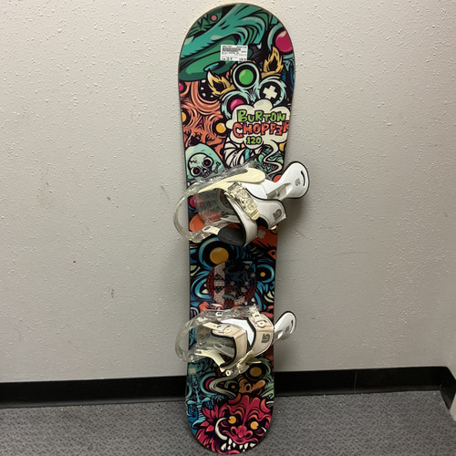 Used Burton CHOPPER 120 Boys Board/Binding Black And Silver 120 cm 11855-S000177867