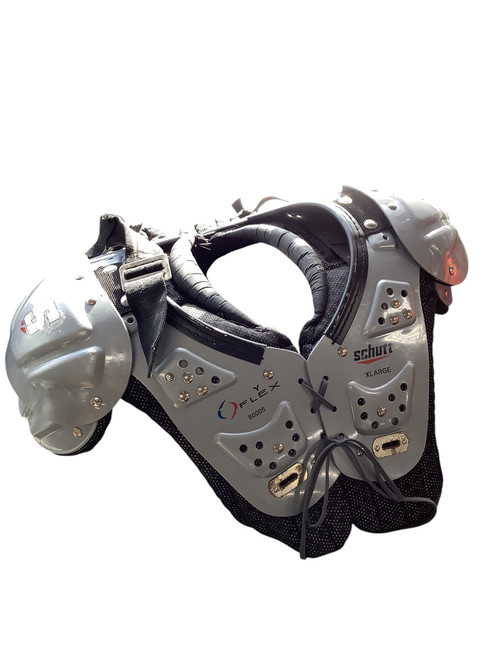 Used Schutt Y FLEX XL FB Shoulder Pads Grey XL 11479-S000383339