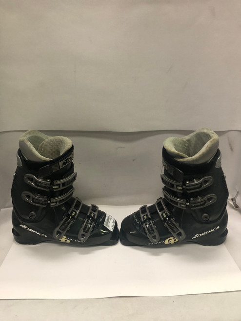 Used Nordica GP 07 Womens DH Ski Boot Black 255 MP - M07.5 - W08.5 11897-S000144442
