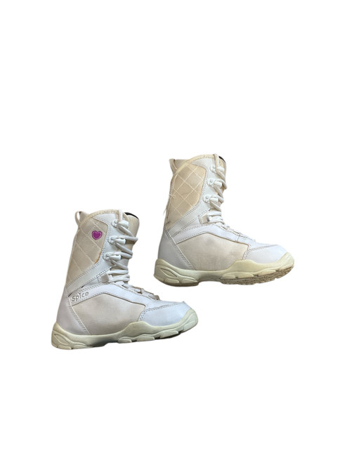 Used Snowjam SPICE Girls Snowboard Boots White Junior 05 11512-S000216918