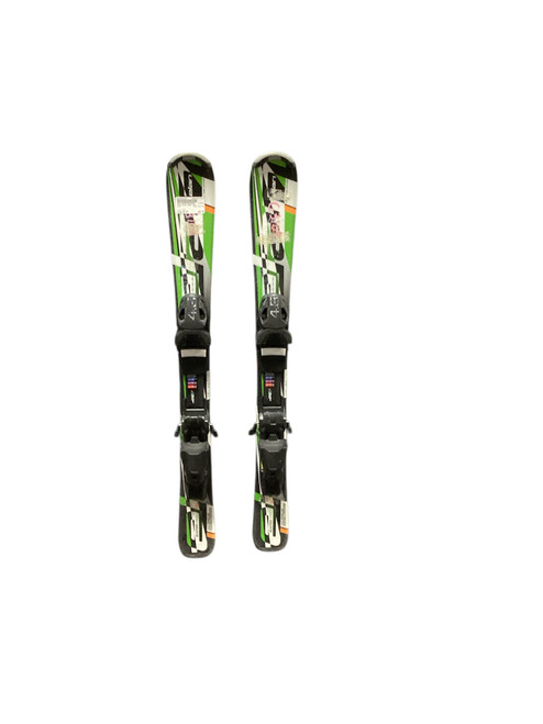 Vist Large View of Product Image Which is Used Elan EXAR PRO Boys DH Ski/Binding Green 90 cm