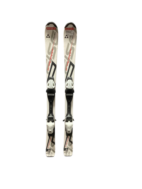Vist Large View of Product Image Which is Used Fischer PROGRESSOR Boys DH Ski/Binding White 110 cm