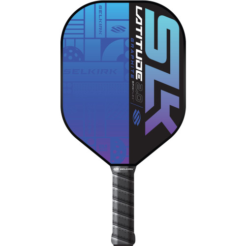 Vist Large View of Product Image Which is New SLK Latitude 2.0 Blue Pickleball Paddle