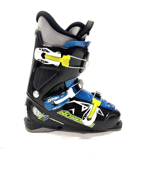 Vist Large View of Product Image Which is Used Nordica T3 FIREARROW Boys DH Ski Boot Black 250 MP - M07 - W08